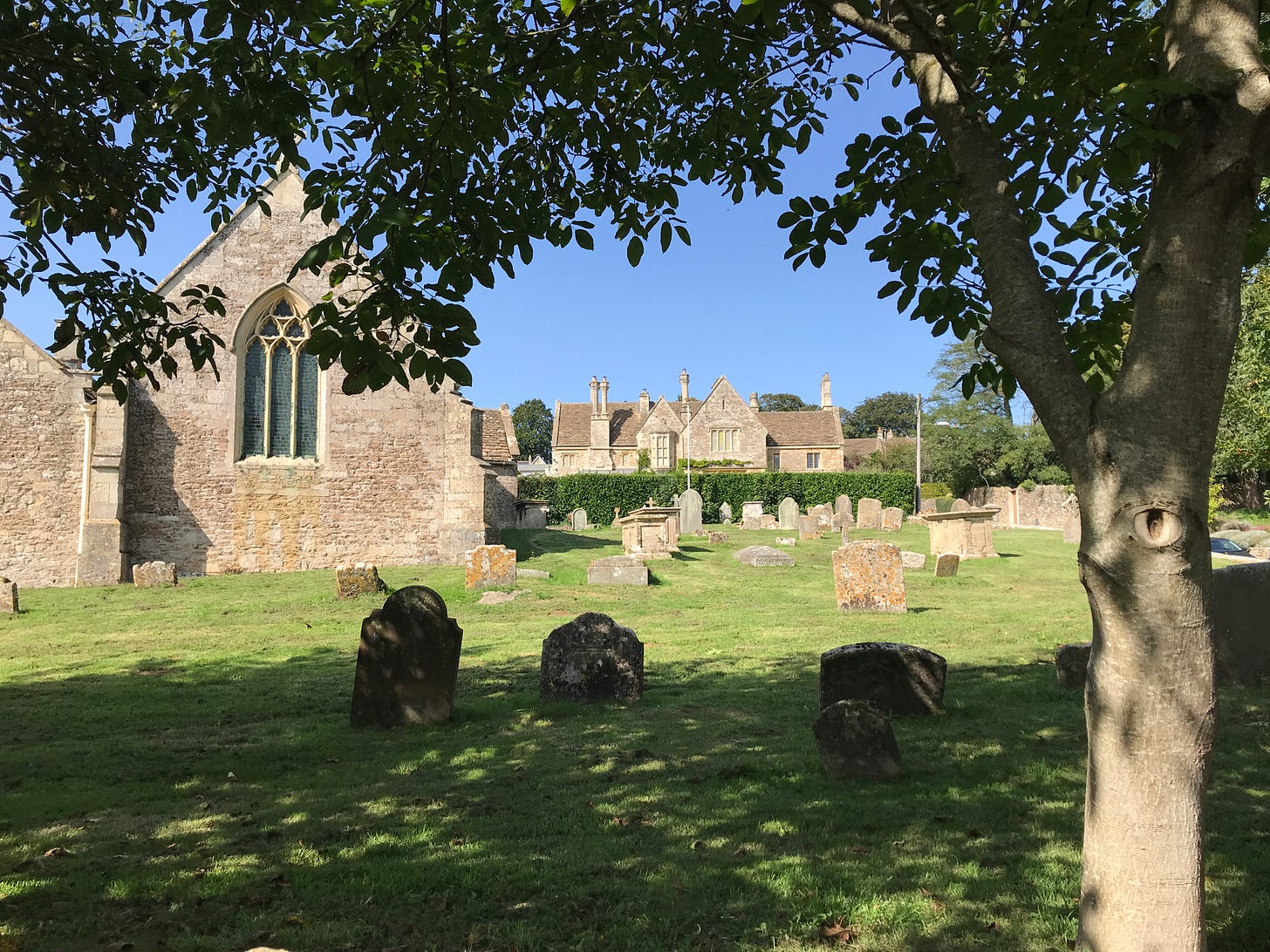 A graveyard bathed in sunshine Image: Roland Millward