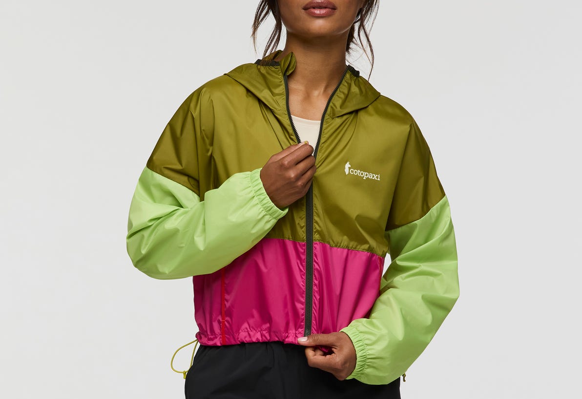 Teca Crop Jacket - Women's, Green Juice, Model Jade