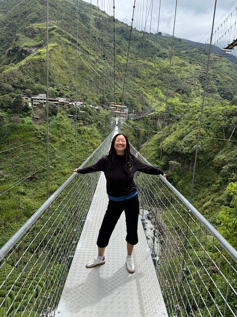Baños, Ecuador: ziplining, walking the suspension bridge, and swinging in the clouds