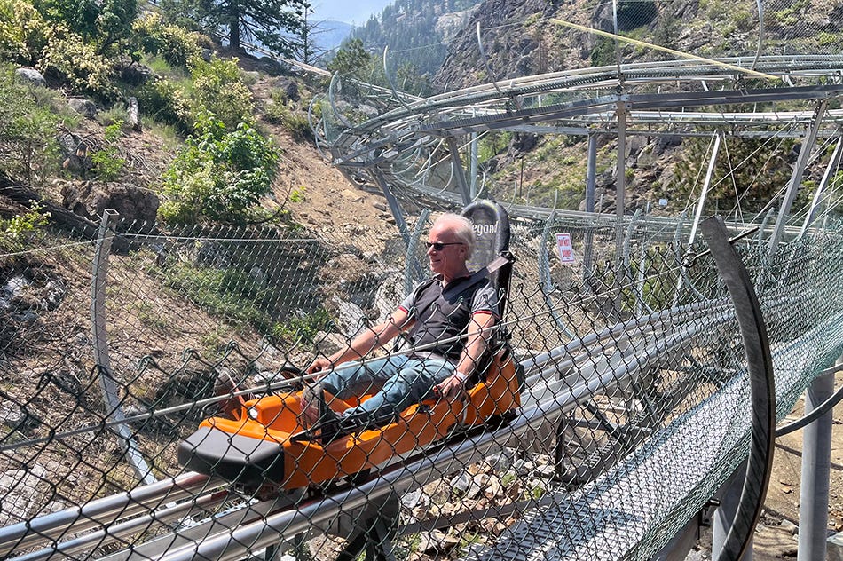 Arthur Levine on Tumwater Twister coaster