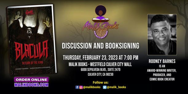 Malik Books hosts 'Meet and Greet' with award-winning screenwriter Rodney Barnes Feb. 23