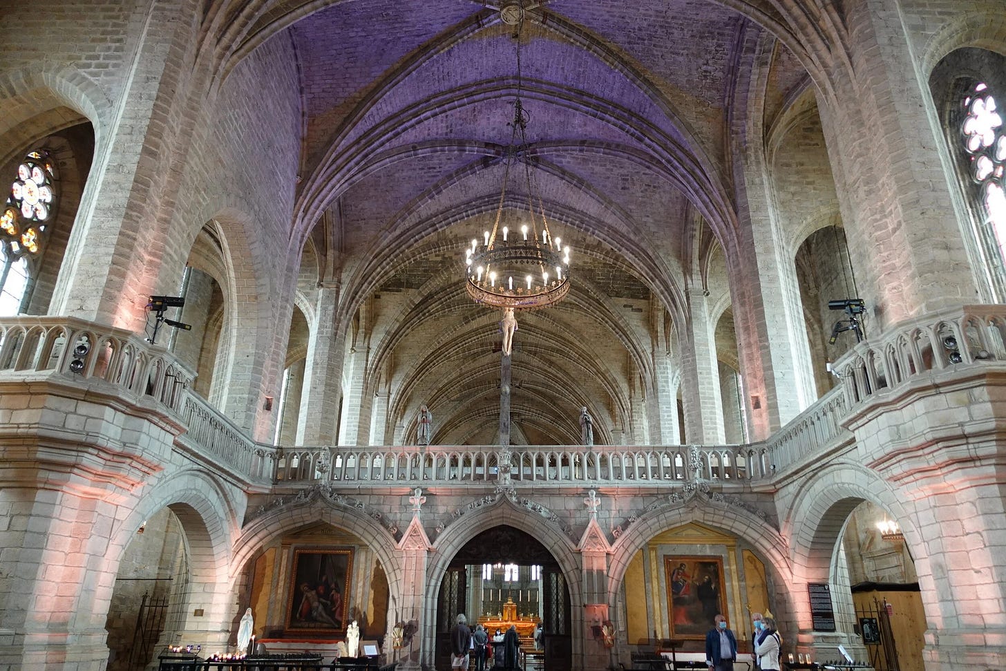  Main hall of La Chaise-Dieu, Auvergne, France 