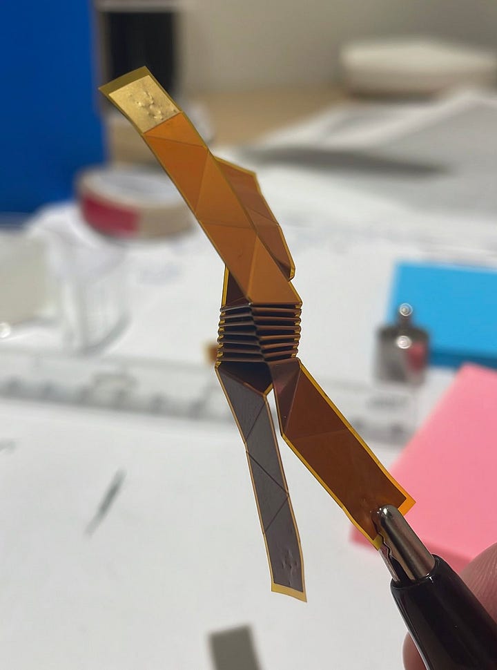 Left: Flex PCB; Right: Recent Experiment