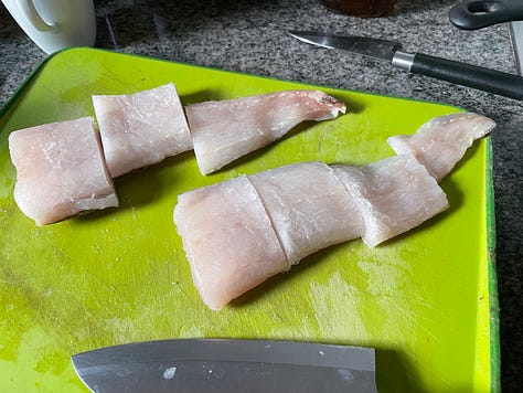 Proceso curry de merluza