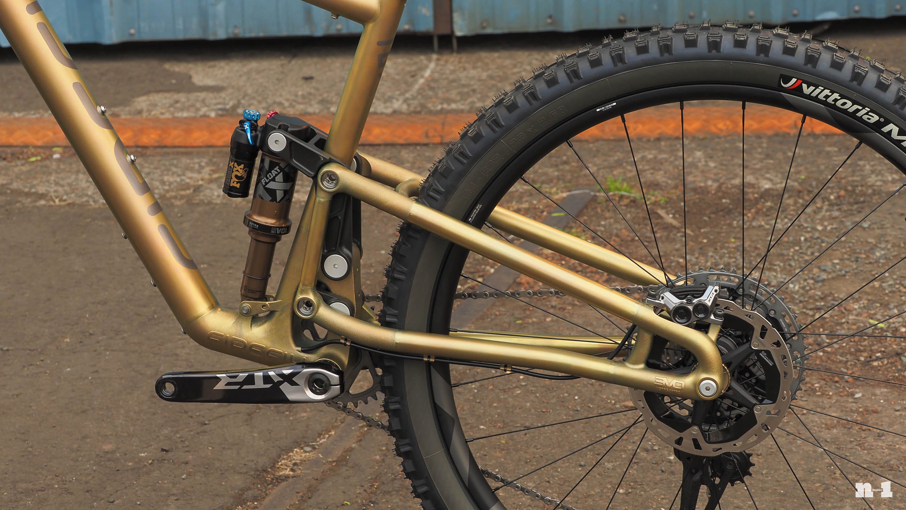Firefly full-suspension titanium prototype rear triangle