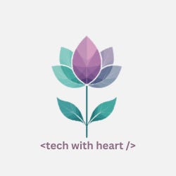 <tech with heart />