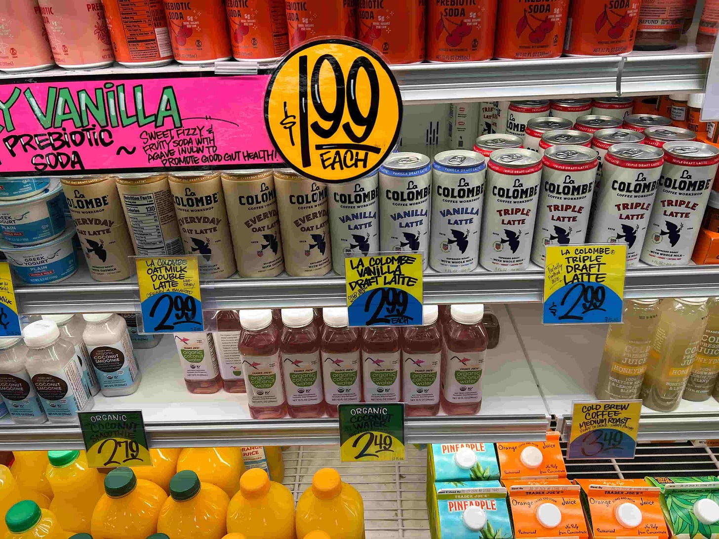 photo of trader joe's juices in the refrigerated section photo of trader joe's juices in the refrigerated section