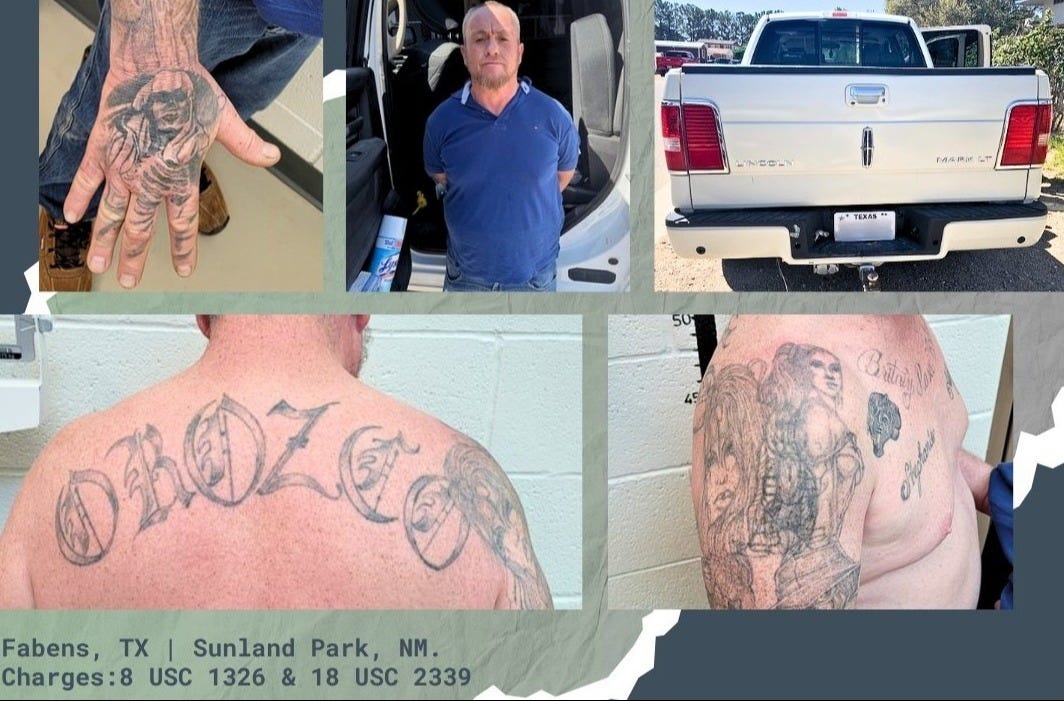 The Border Patrol says this previously convicted felon member of the "Paisas" gang was caught trying to re-enter the US in July 2025.