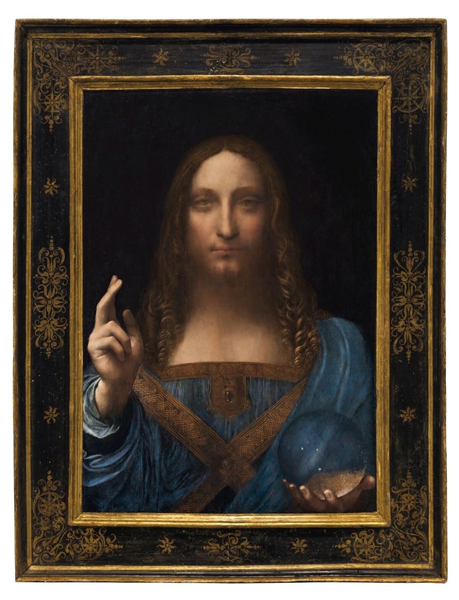Leonardo da Vinci, ‘Salvator Mundi’, 1490-1500, oil on canvas. Photo public domain