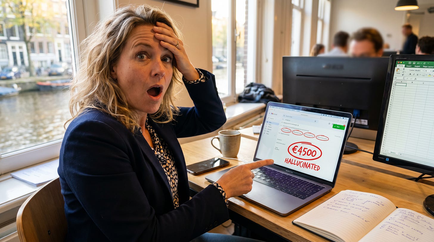 Medewerkers proberen met AI een projectplan te maken Medewerkers proberen met AI een projectplan te maken