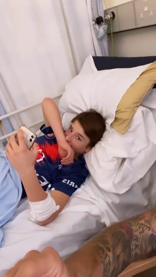 The teenager has been recovering in hospital