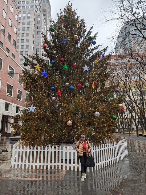 Downtown Brooklyn Christmas tree.