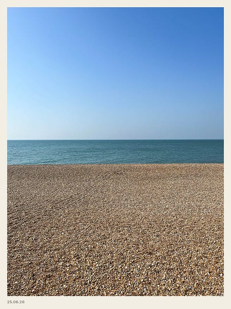 A selection of shots of the English coast