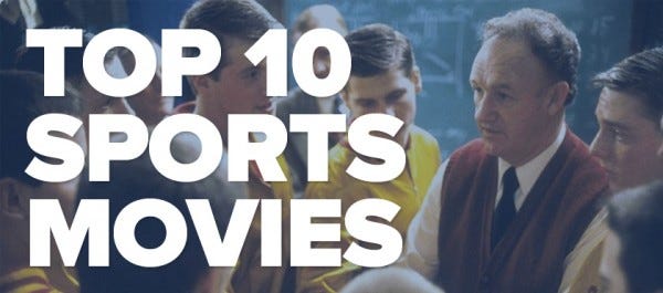 top 10 best sports movies ever made tv geeks 2014 top 10 best sports movies ever made tv geeks 2014