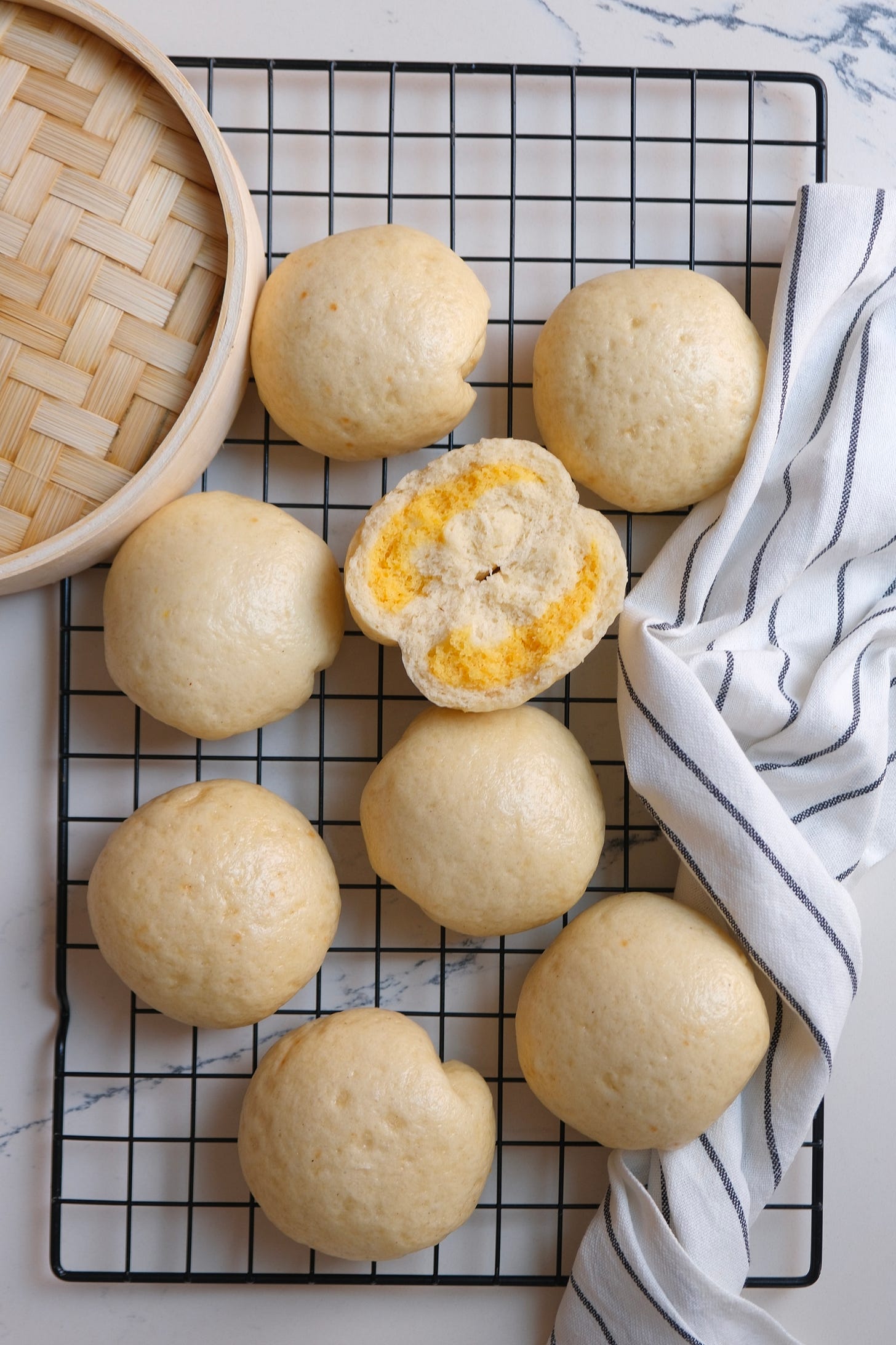 Chinese Custard Buns Chinese Custard Buns