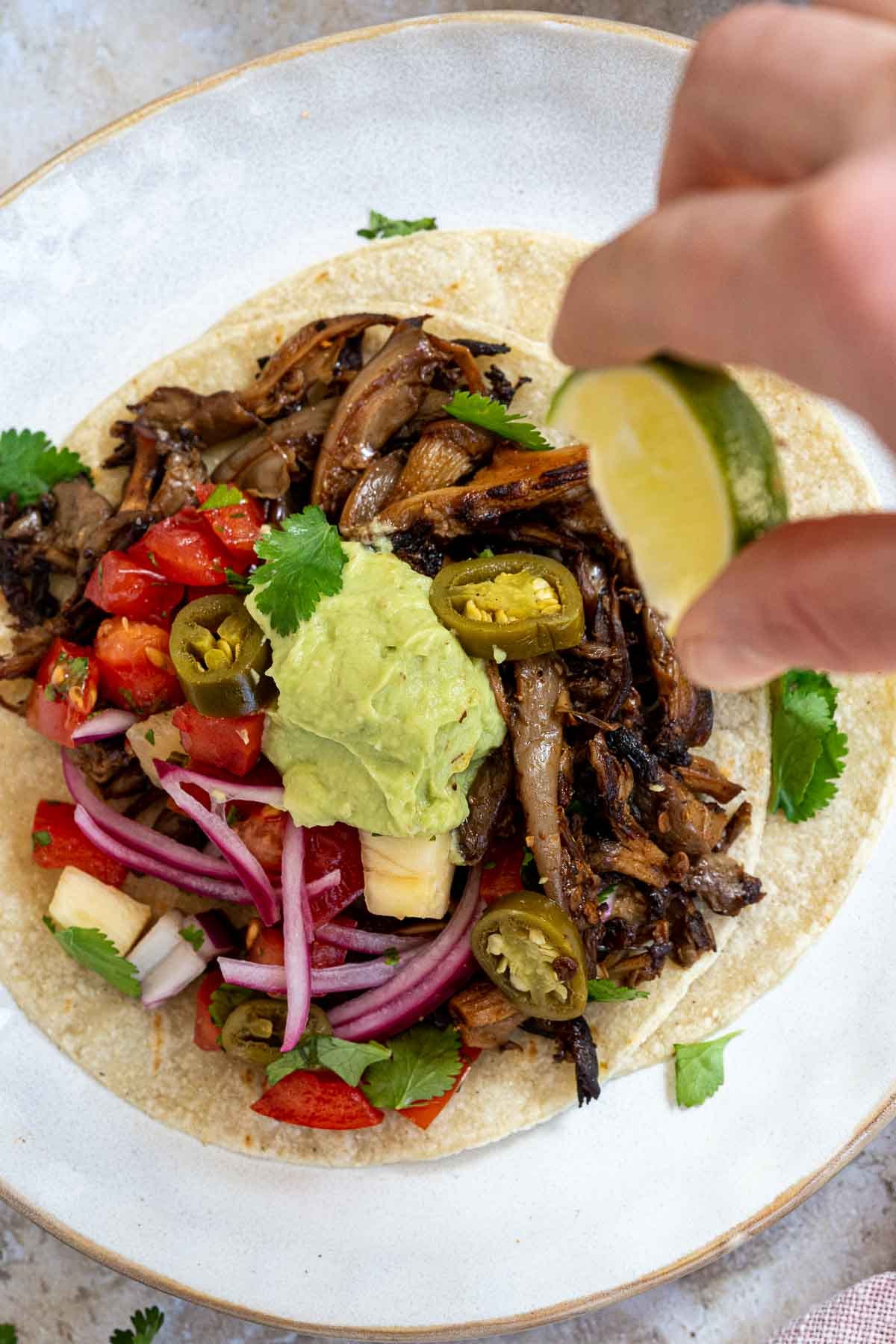Vegan Oyster Mushroom Tacos