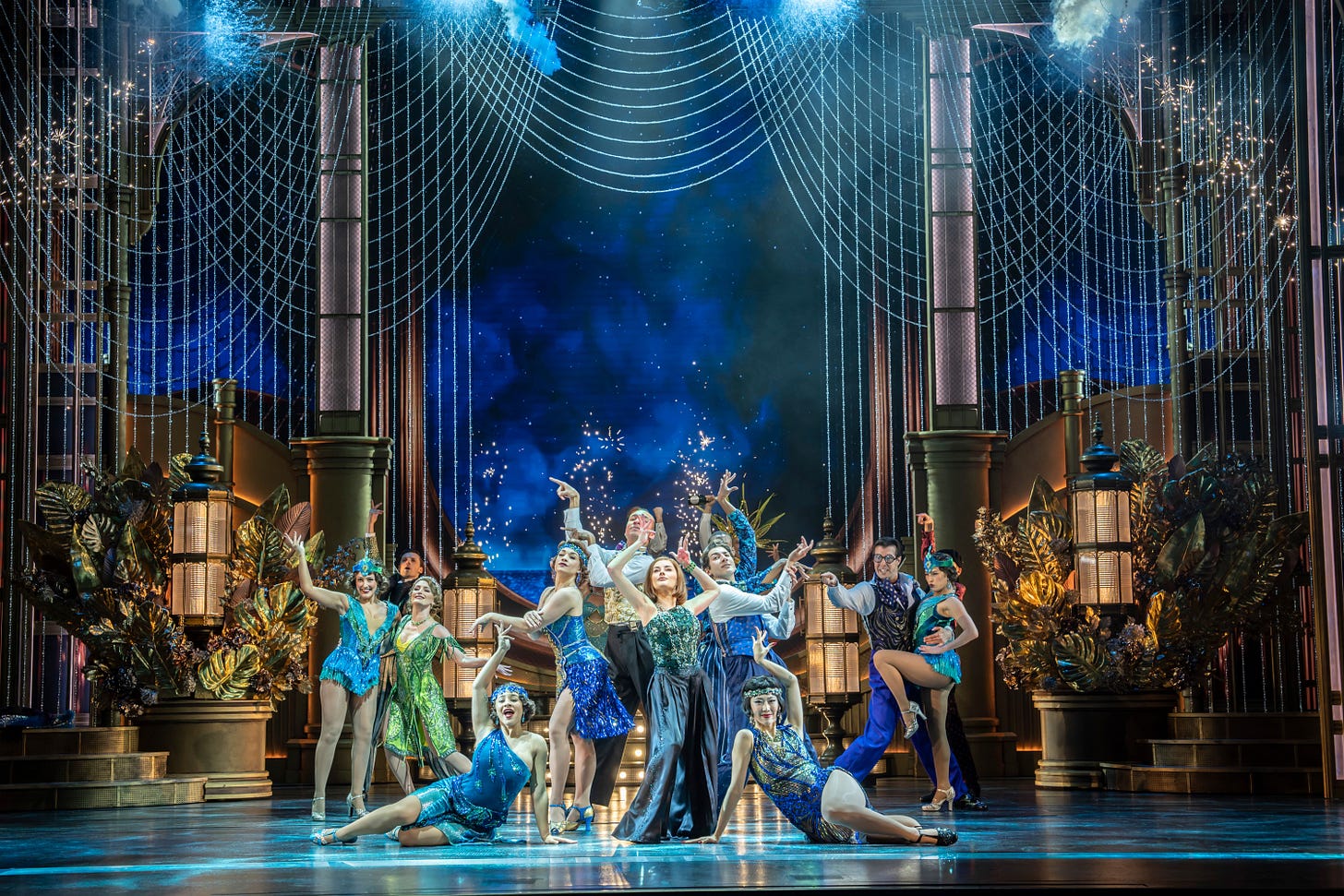 Amber Davies (Centre) and the original West End company of The Great Gatsby (c) Johan Persson.jpg