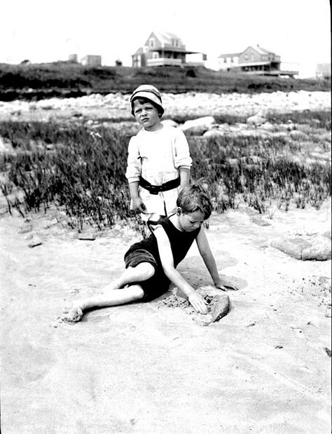 A photo of Helen Avery Howard, who died at age 7 months; the Howard boys the next summer