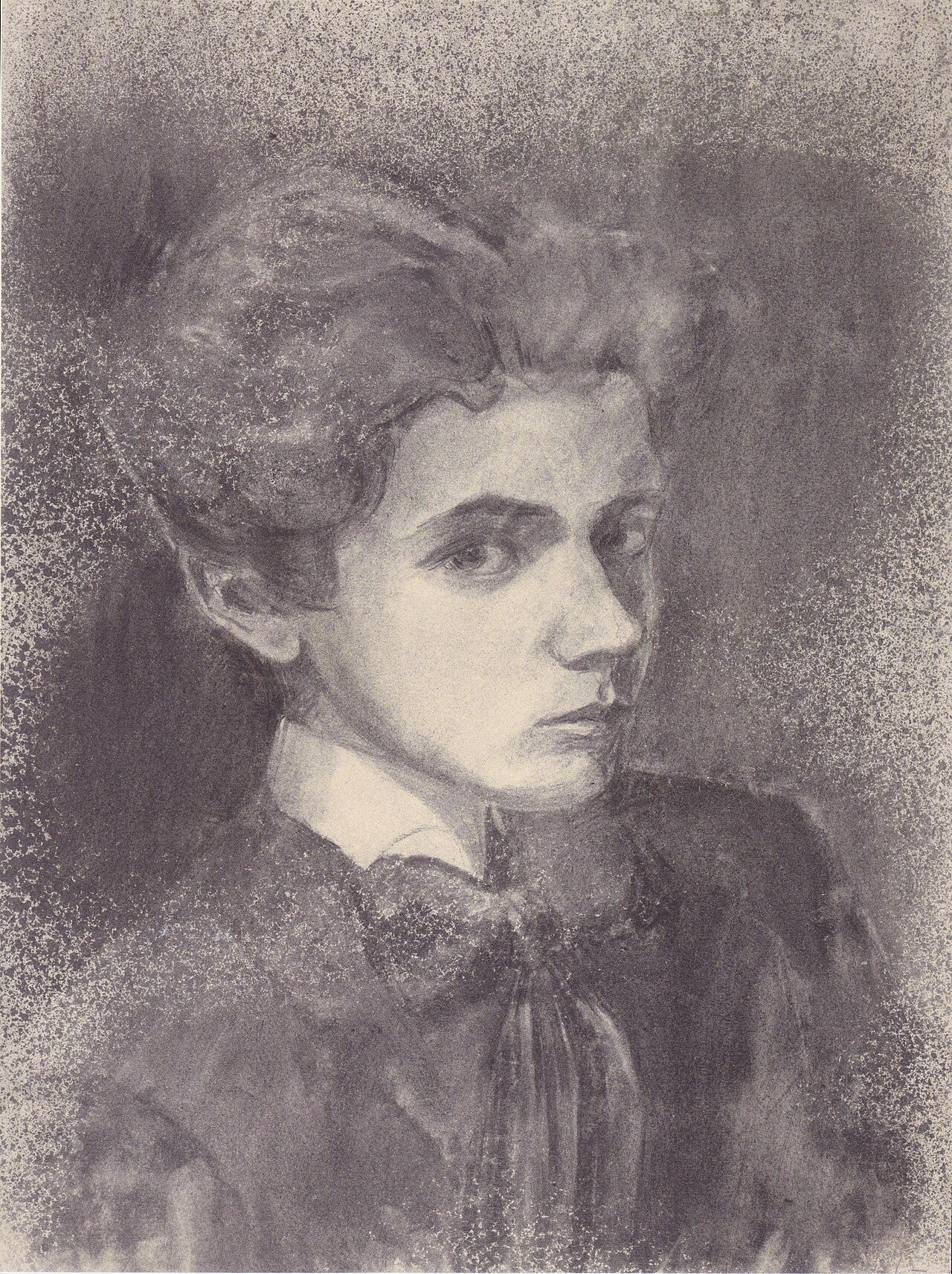Early self portrait by Egon Schiele aged sixteen