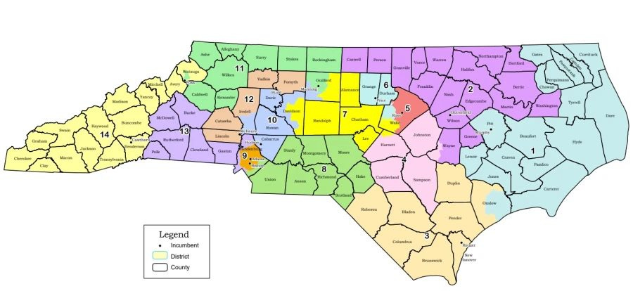 May be an image of map and text
