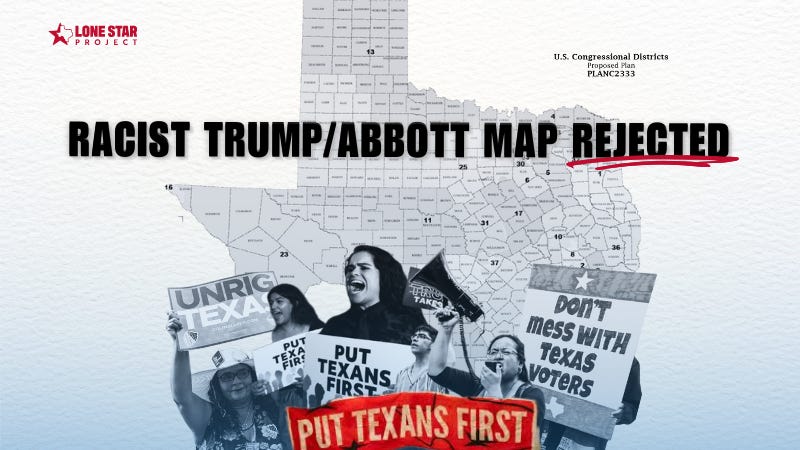 Breaking: Federal Court Blocks Use of Trump/Abbott Texas Congressional ...