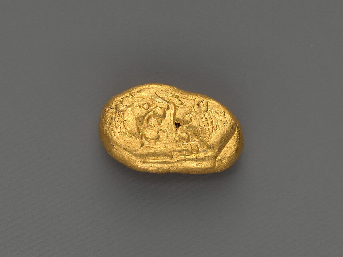Gold stater | Lydian | Archaic | The Metropolitan Museum of Art Gold stater | Lydian | Archaic | The Metropolitan Museum of Art