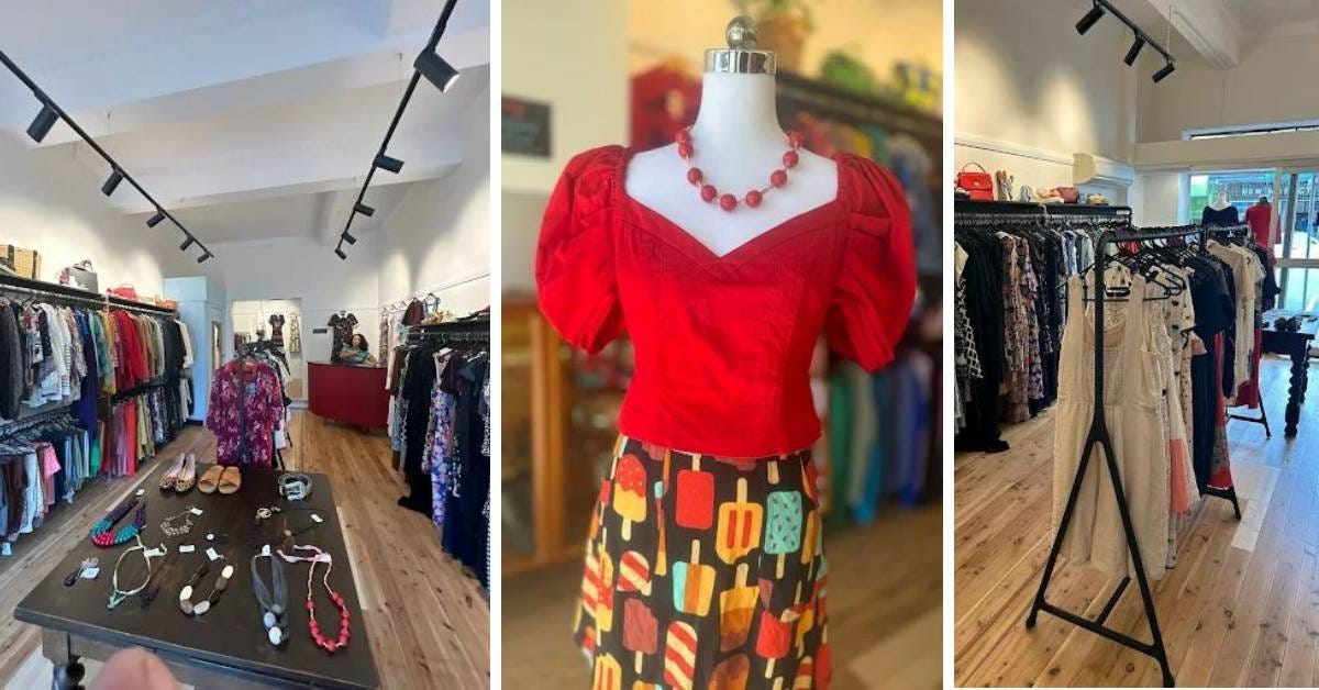 Inside Forever Friday vintage store in Katoomba