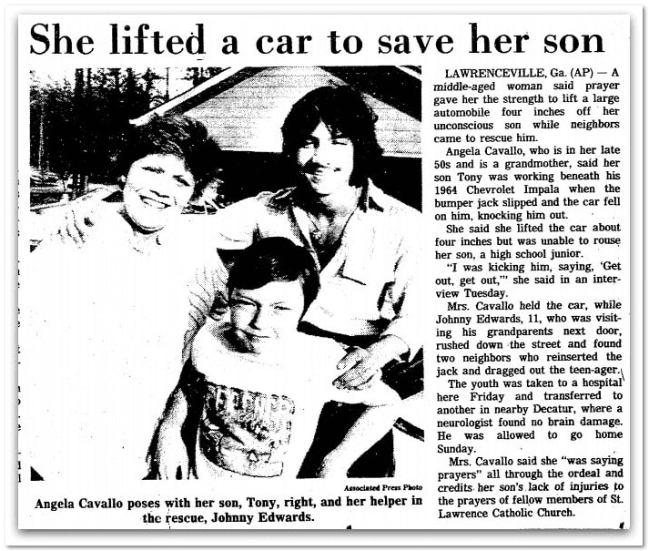 Angela Cavallo Saves Her Son's Life with Her Supermom Strength Angela Cavallo Saves Her Son's Life with Her Supermom Strength