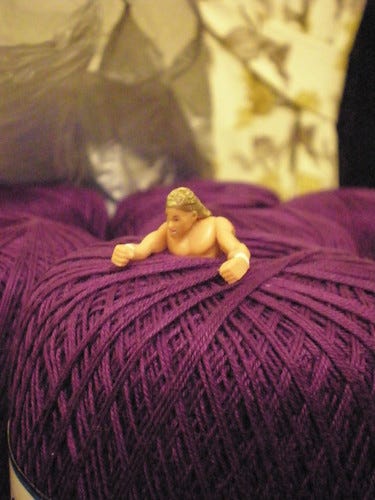 WWE's Sean Michaels Fights the Purple Cotton Yarn WWE's Sean Michaels Fights the Purple Cotton Yarn