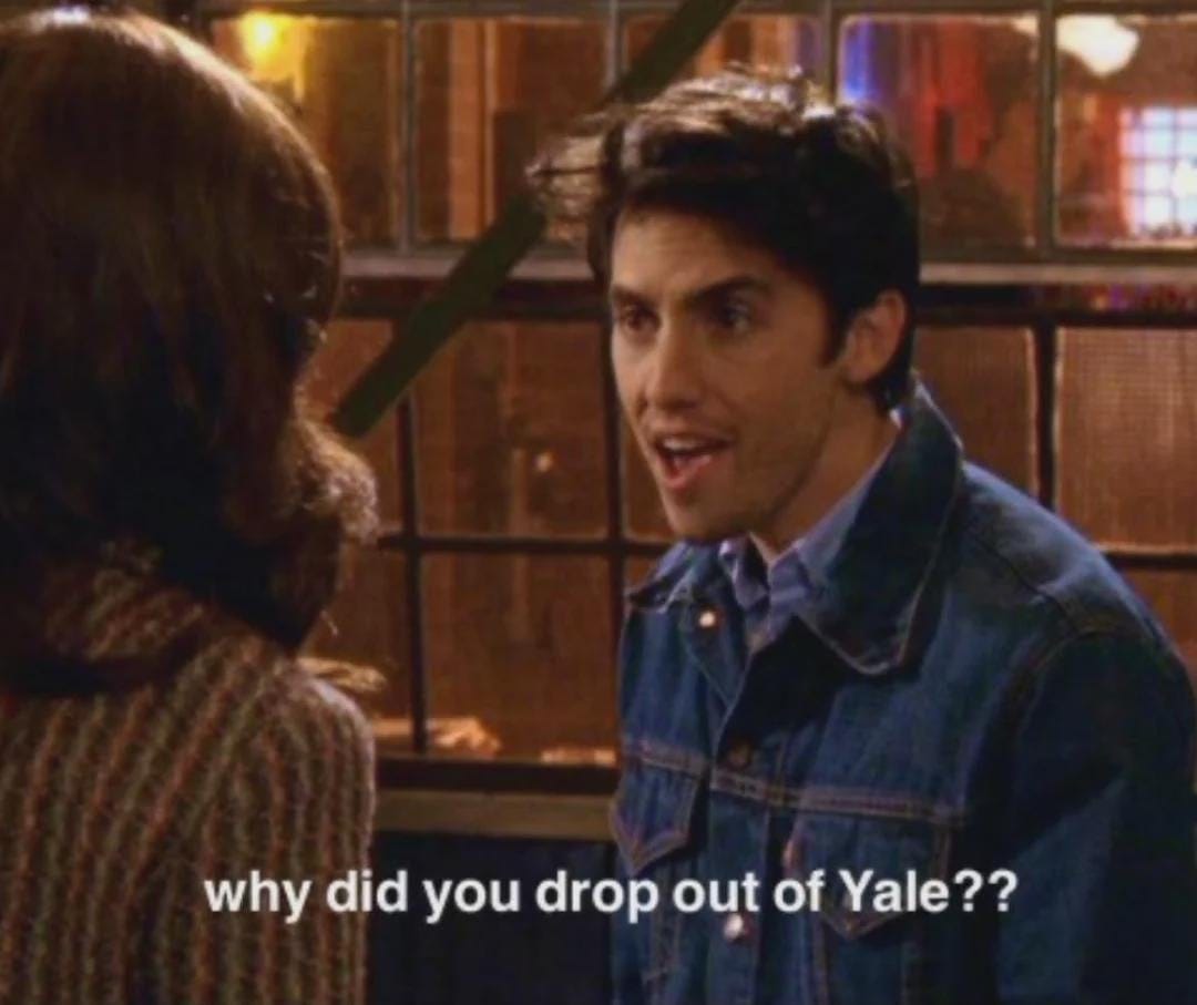 Unpopular opinion: Rory dropping out of Yale is not that big of a deal :  r/GilmoreGirls