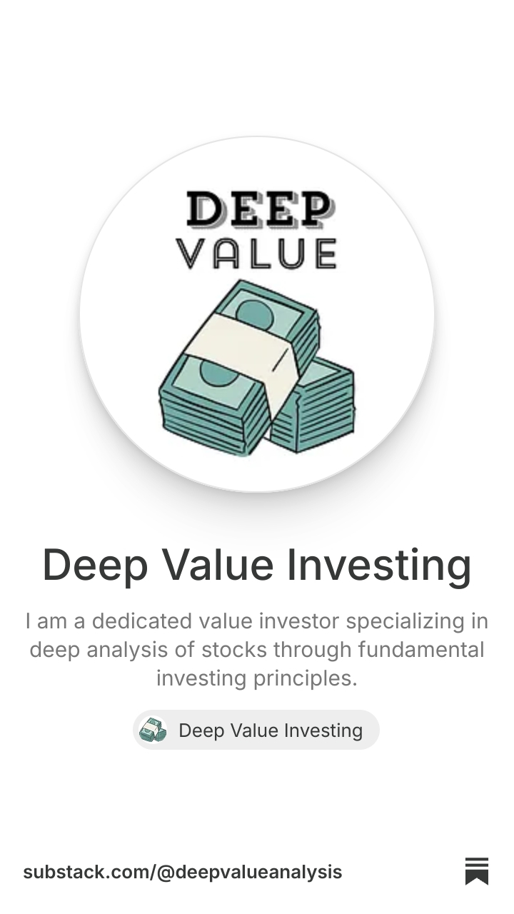 Deep Value Investing | Substack