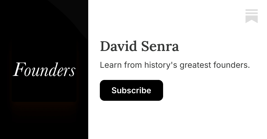 David Senra | Substack