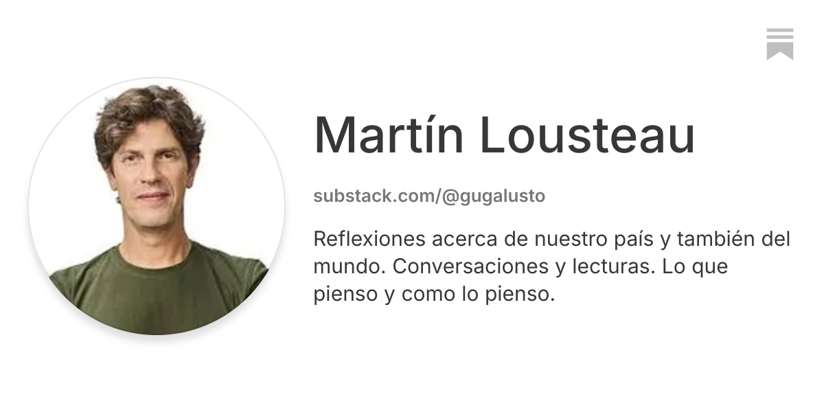 Martín Lousteau | Substack