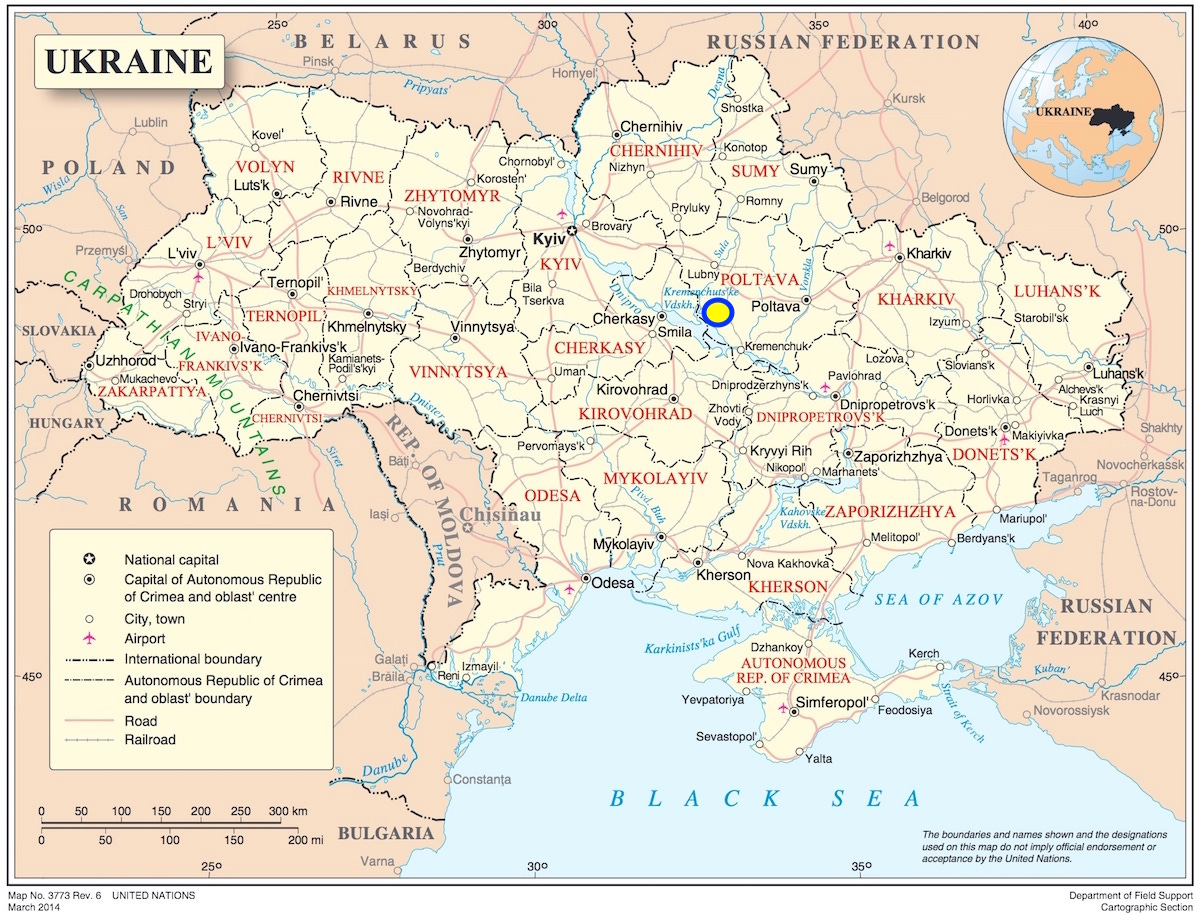 Urkaine, géographie, villes, carte, 2022