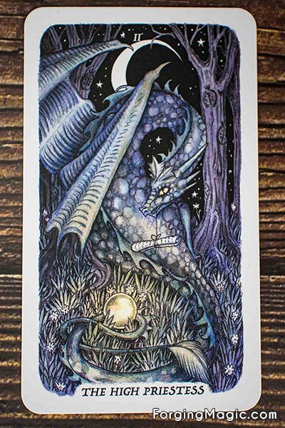 Smoke, Ash & Embers High Priestess Card
