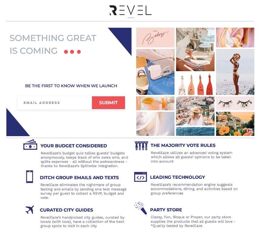 Revel…coming soon Revel…coming soon