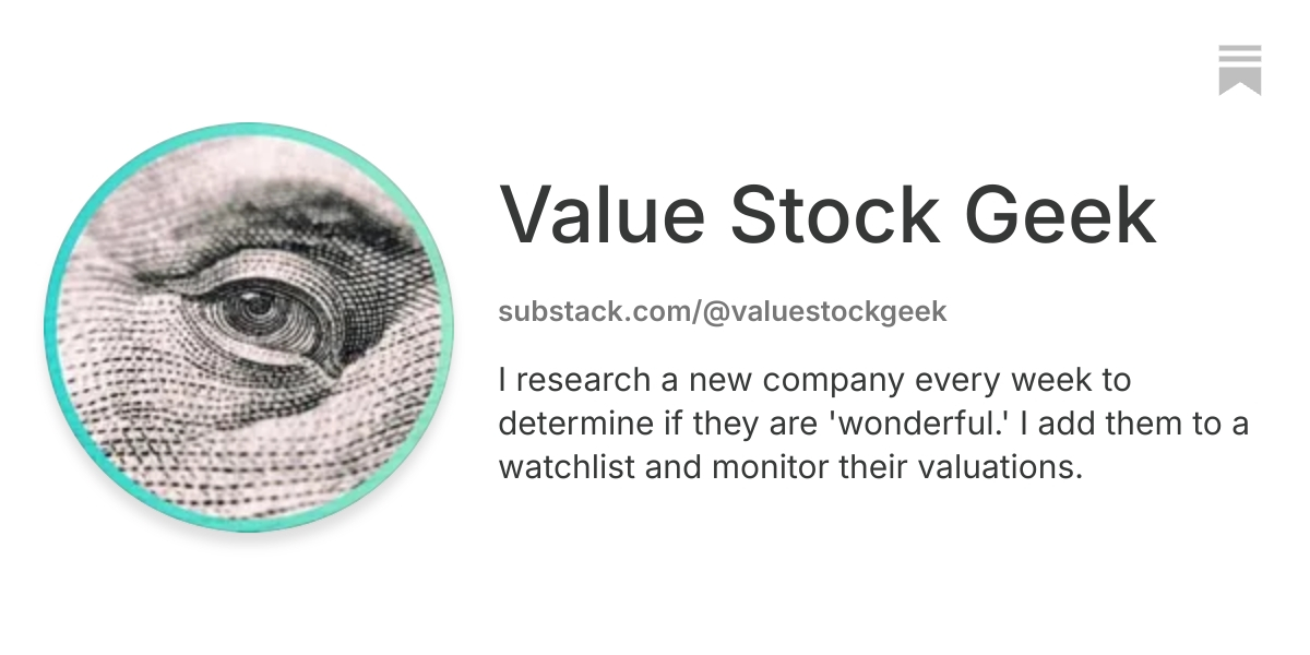 Value Stock Geek | Substack