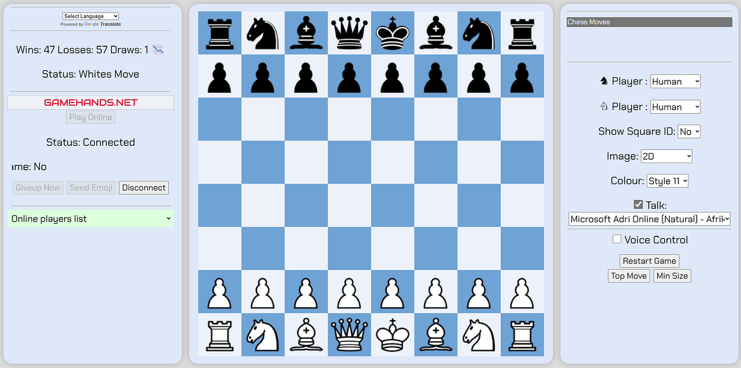online chess app