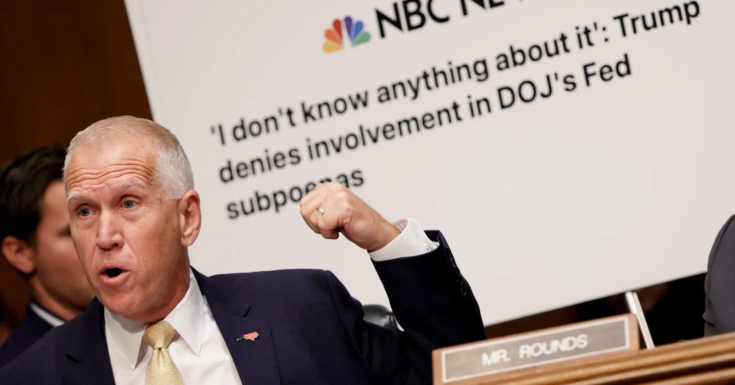 Thom Tillis Blocks Warsh Over Fed Independence, Market Stability - Bloomberg