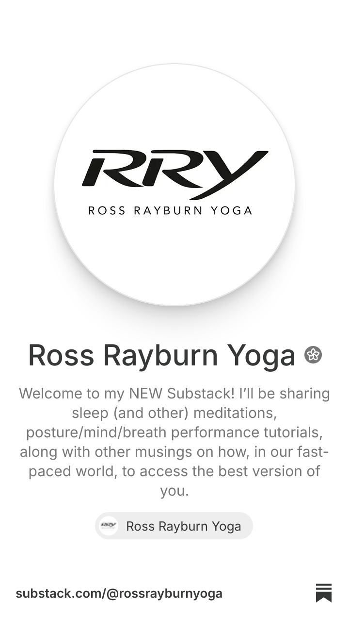Ross Rayburn Yoga | Substack