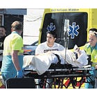 'Mama..., jij bent in Alphen hè? Ben je veilig?'