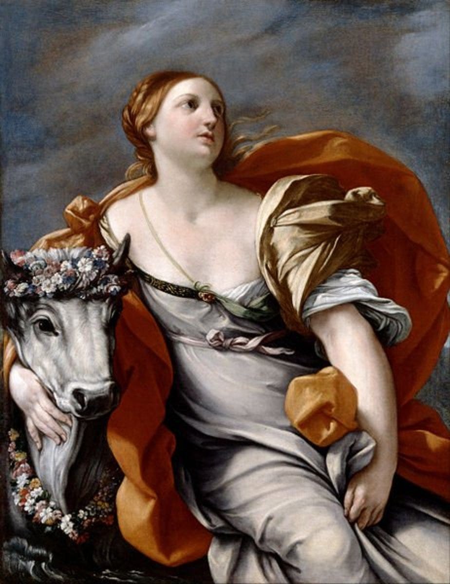 "Europa and the Bull" After Guido Reni (1575–1642) PD-art-100