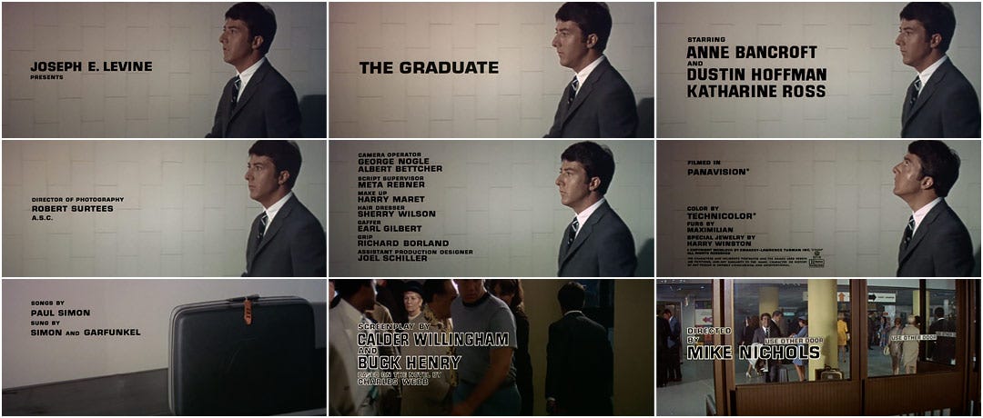 The Graduate (1967) — Art of the Title The Graduate (1967) — Art of the Title