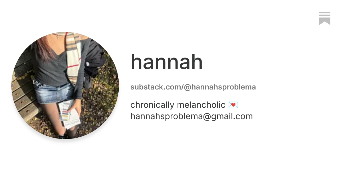 hannah | Substack