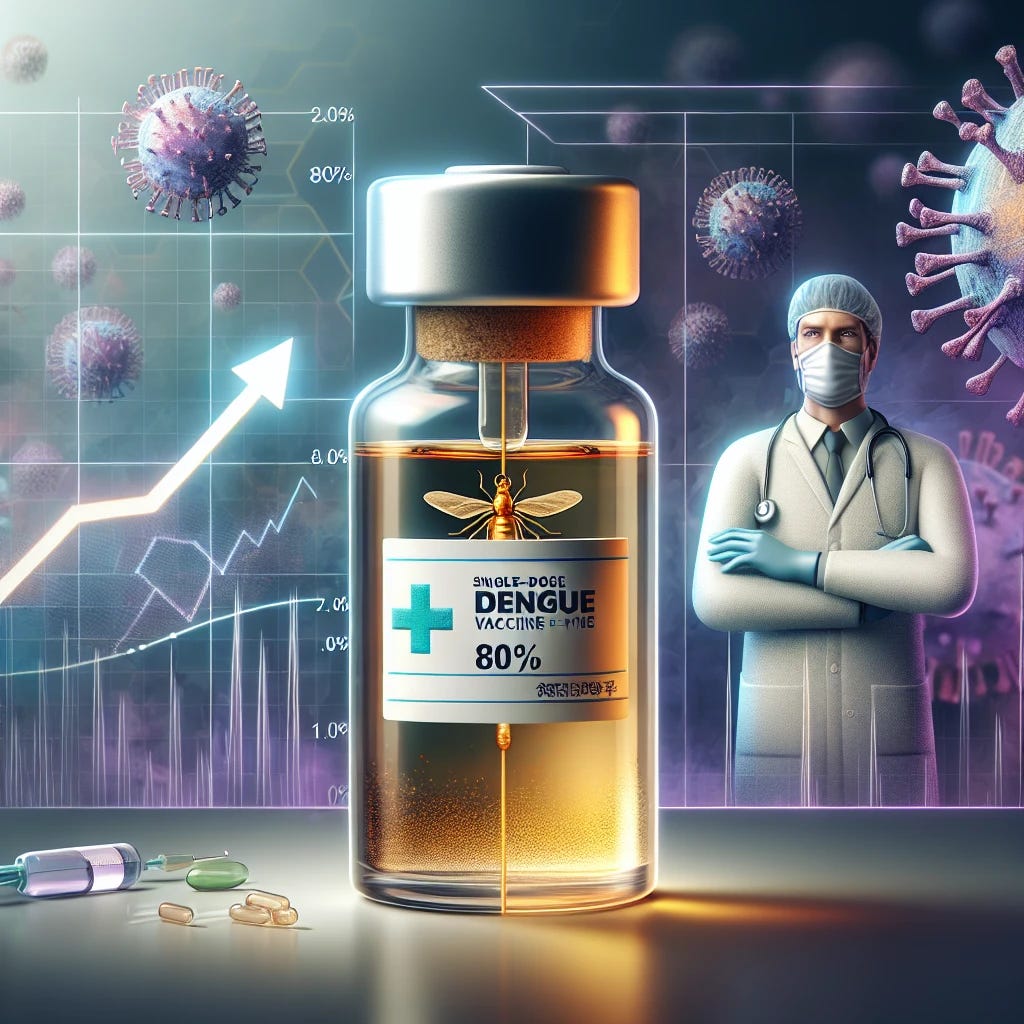 Single-Dose Dengue Vaccine Offers 80% Protection | Financial News