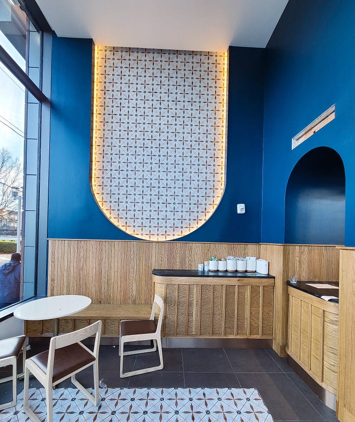 The Salty Donut's interior dining spaces