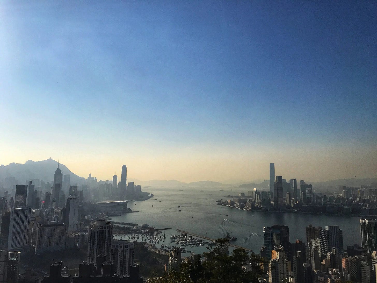 Sunset over Jardine’s Lookout, Hong Kong Sunset over Jardine’s Lookout, Hong Kong