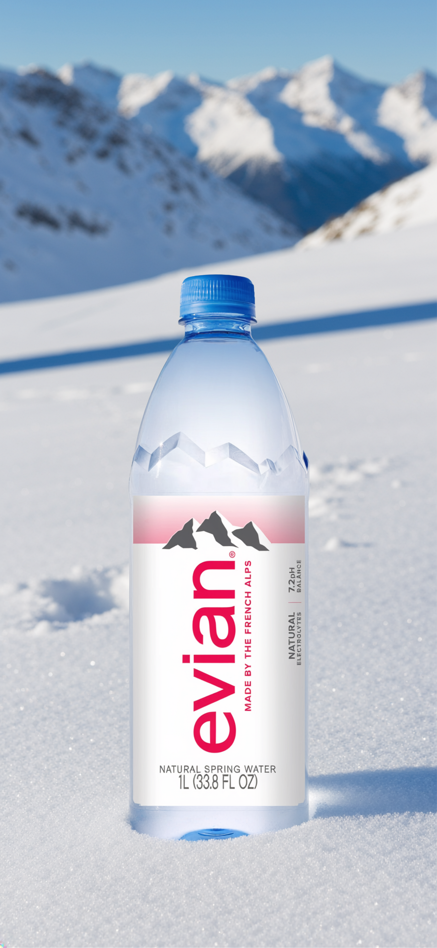 Water bottle product shot created with Firefly Image Model 5 using the prompt: ‘bottled water in snowy mountain setting, commercial product photography, natural lighting’ - demonstrating native 4MP resolution and photorealistic detail Water bottle product shot created with Firefly Image Model 5 using the prompt: ‘bottled water in snowy mountain setting, commercial product photography, natural lighting’ - demonstrating native 4MP resolution and photorealistic detail