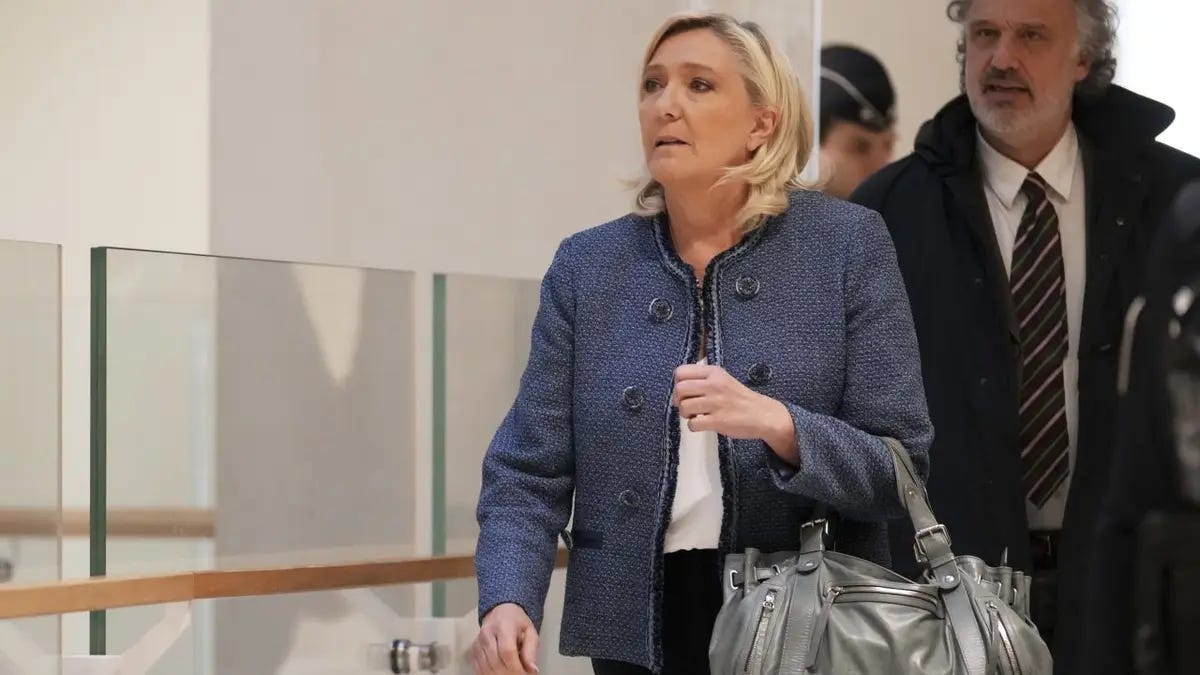 Marine Le Pen guilty of embezzlement Marine Le Pen guilty of embezzlement