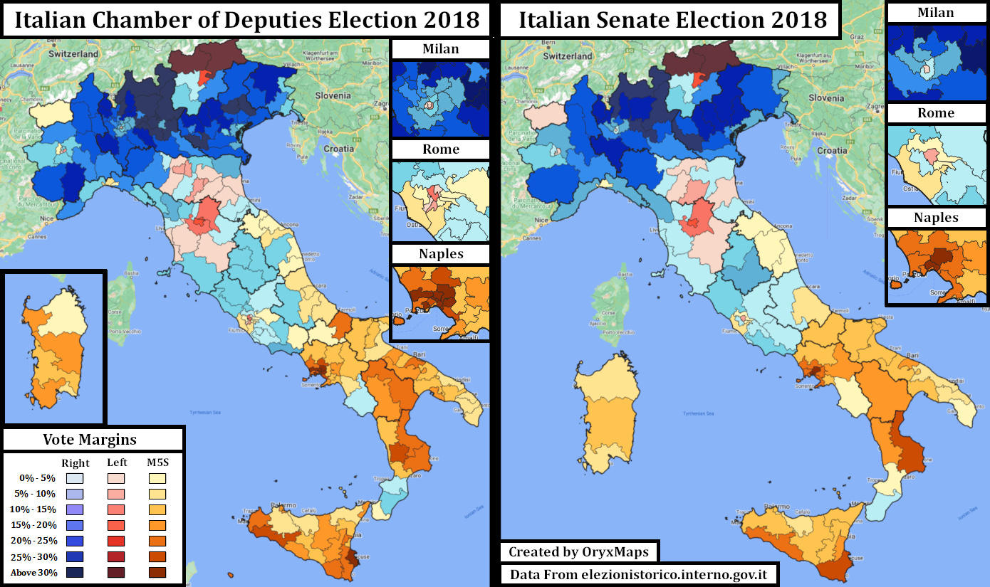 Italian Vote Map Italian Election 2022: Voters Look Towards the Right